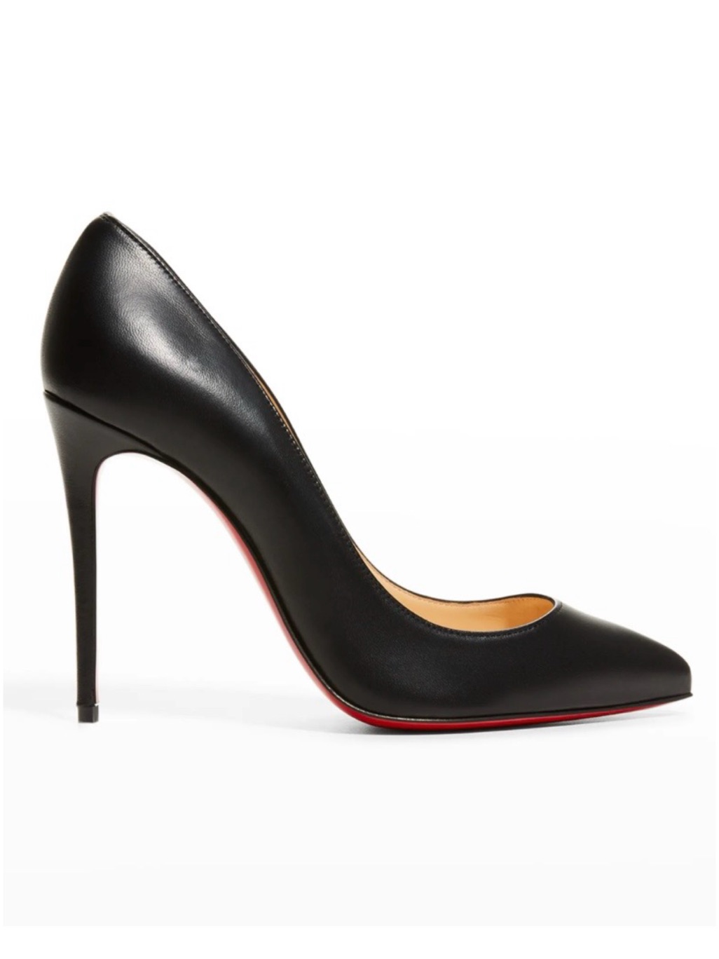 Christian Louboutin Kate Pointed Toe Nappa Leather Heels 37